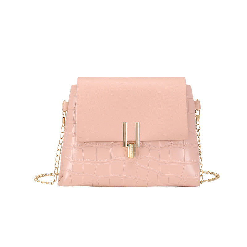 Chain Fashion Stone Pattern Small Square Bag